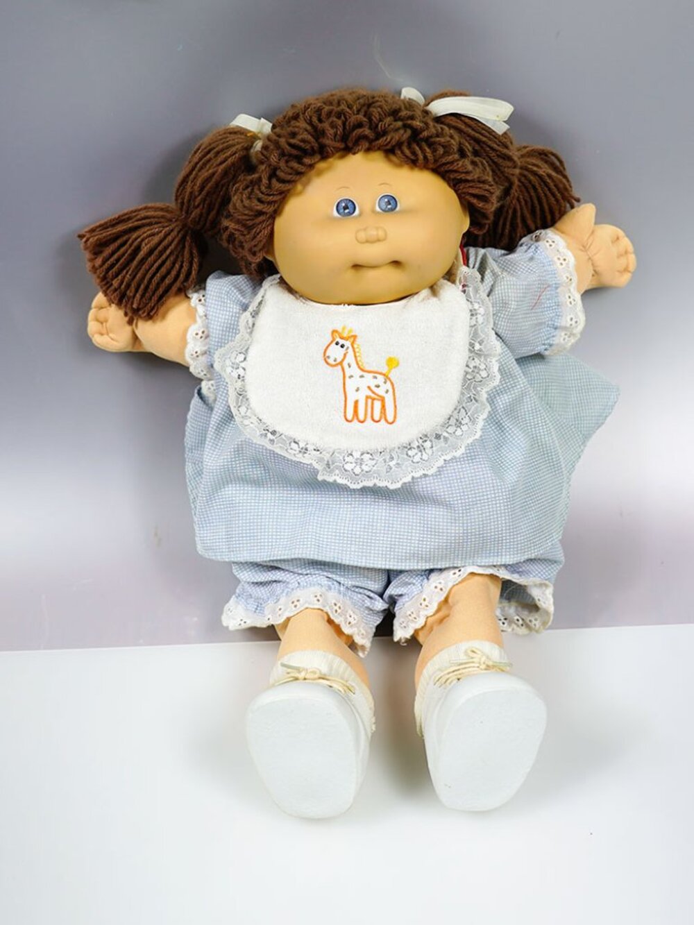 Original 1984 Cabbage Patch Kids, signed in green by Xavier Roberts.